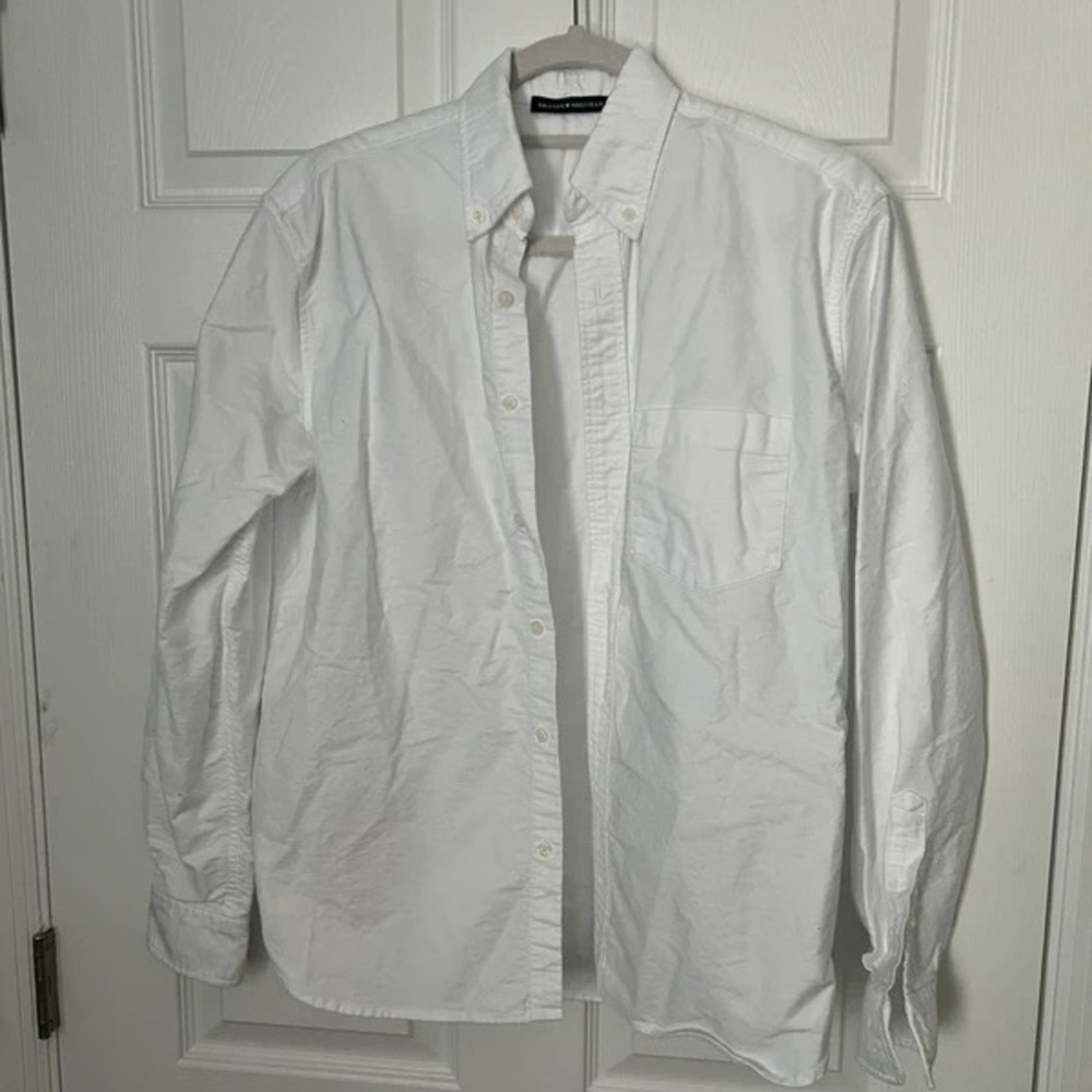 Brandy Melville White Button-Down Shirt